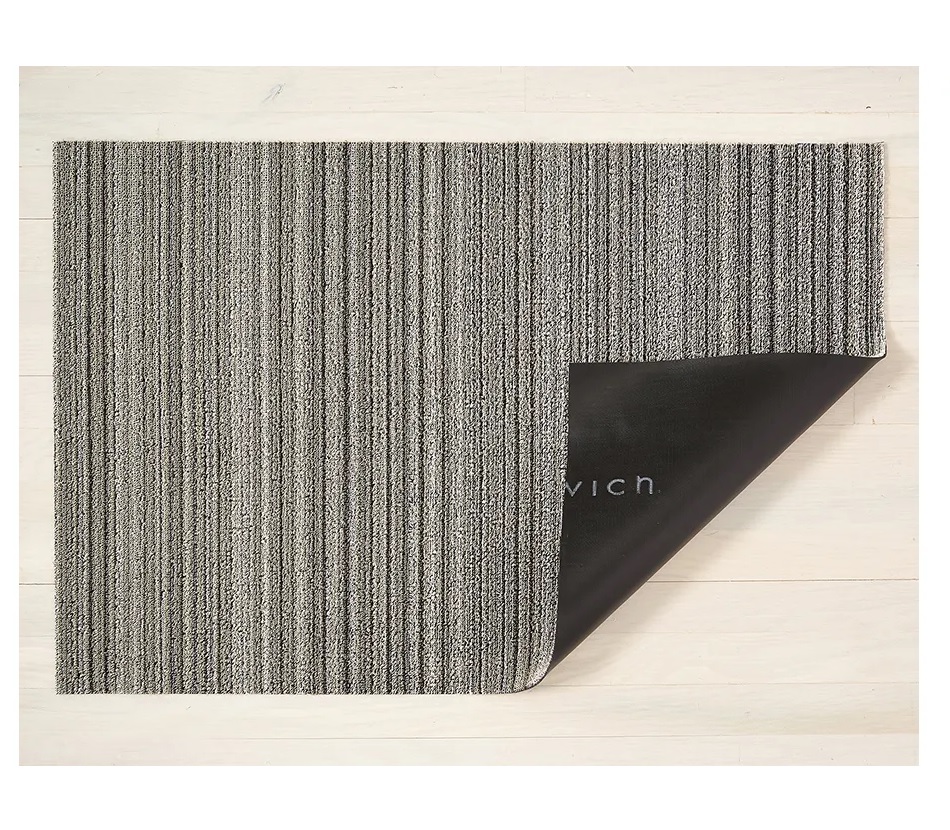 Chilewich 24" x 36" Utility Skinny Stripe Shag Mat - Birch