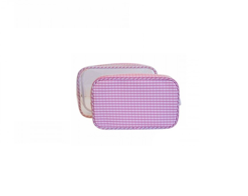 CLEAR DUO- GINGHAM PINK