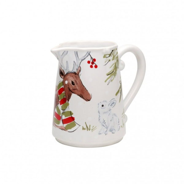 Casafina Deer Friends Pitcher - White