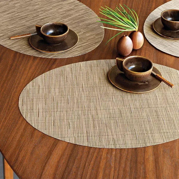 Chilewich Bamboo Oval Placemat - Camel