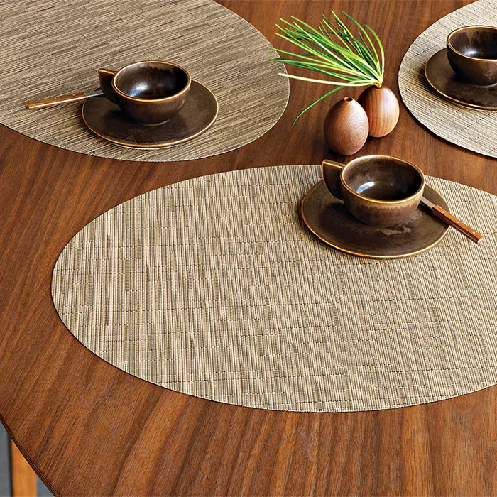 Chilewich Bamboo Oval Placemat - Camel