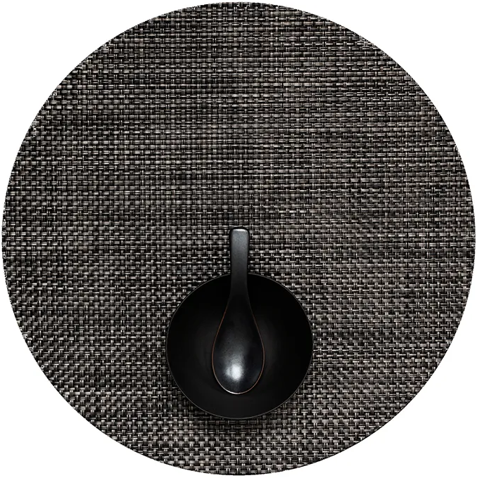 Chilewich Bamboo Round Placemat - Carbon