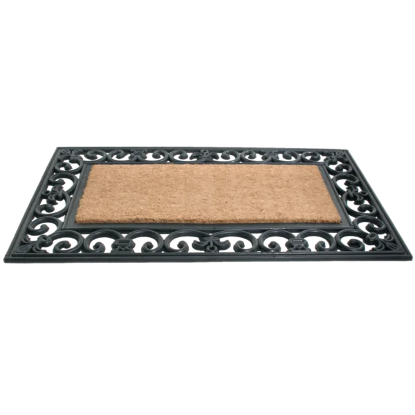 Courtney Rectangle Coir Rubber Doormat2