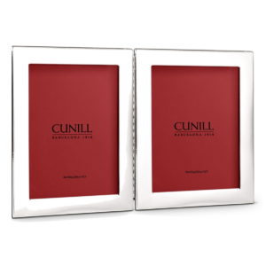Cunill Tiffany Plain Hinged Double 4x6 Sterling Silver Picture Frame