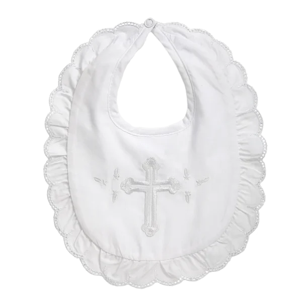 Elegant Baby Baby Girl Christening Bib