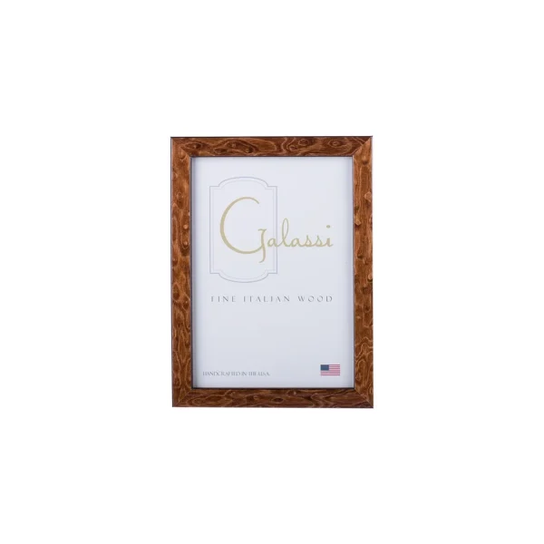 FG Galassi Thin Brown Burl 4×5 Frame