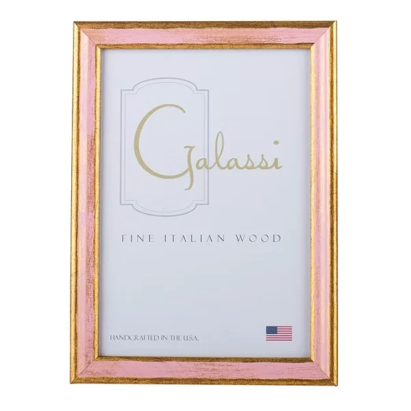 FG Galassi Traditional Pink and Gold 8x10 Frame