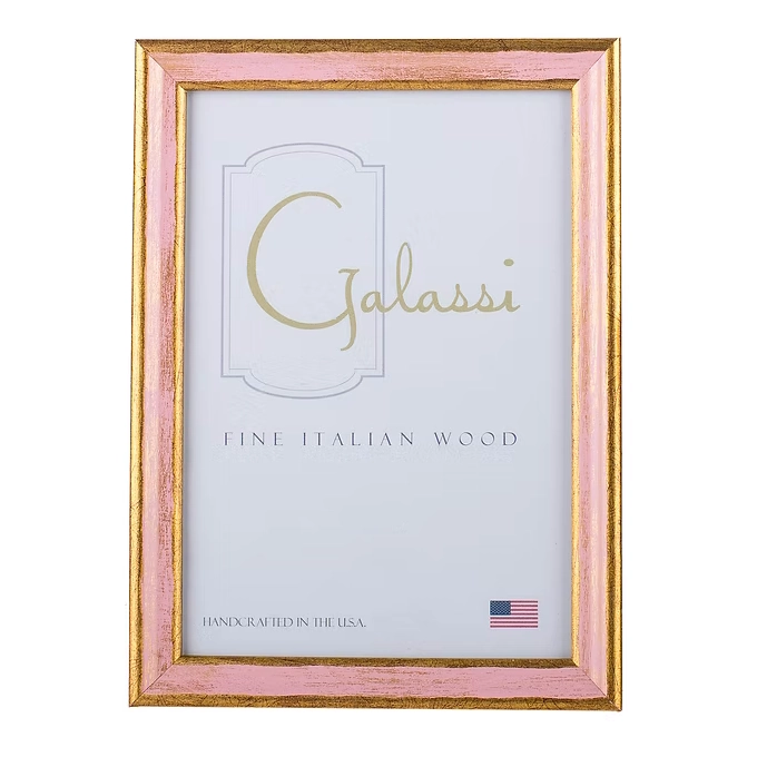 FG Galassi Traditional Pink and Gold 8x10 Frame