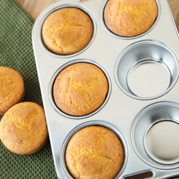 Fox Run Stainless Steel 6 Cup Muffin Pan2