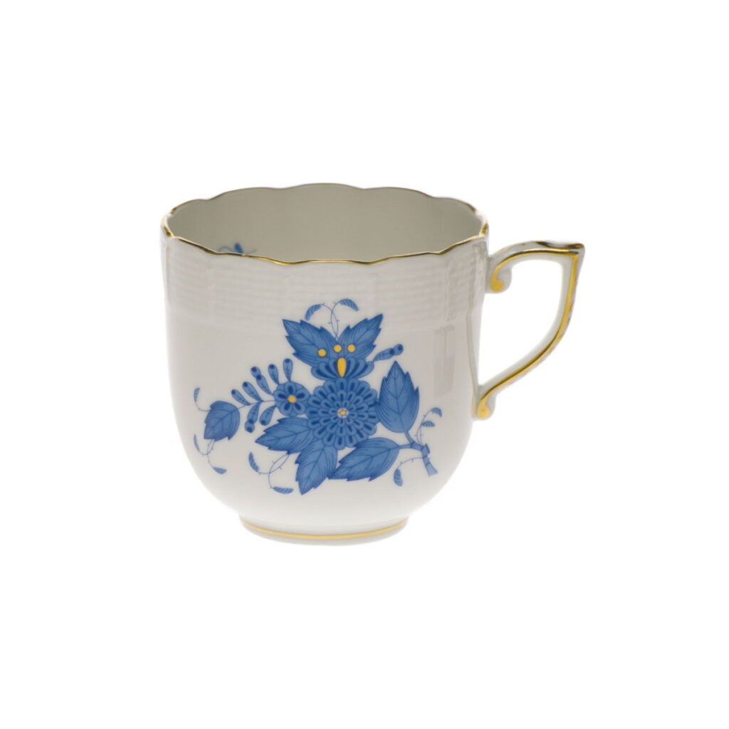 Herend Chinese Bouquet Blue Mocha Cup