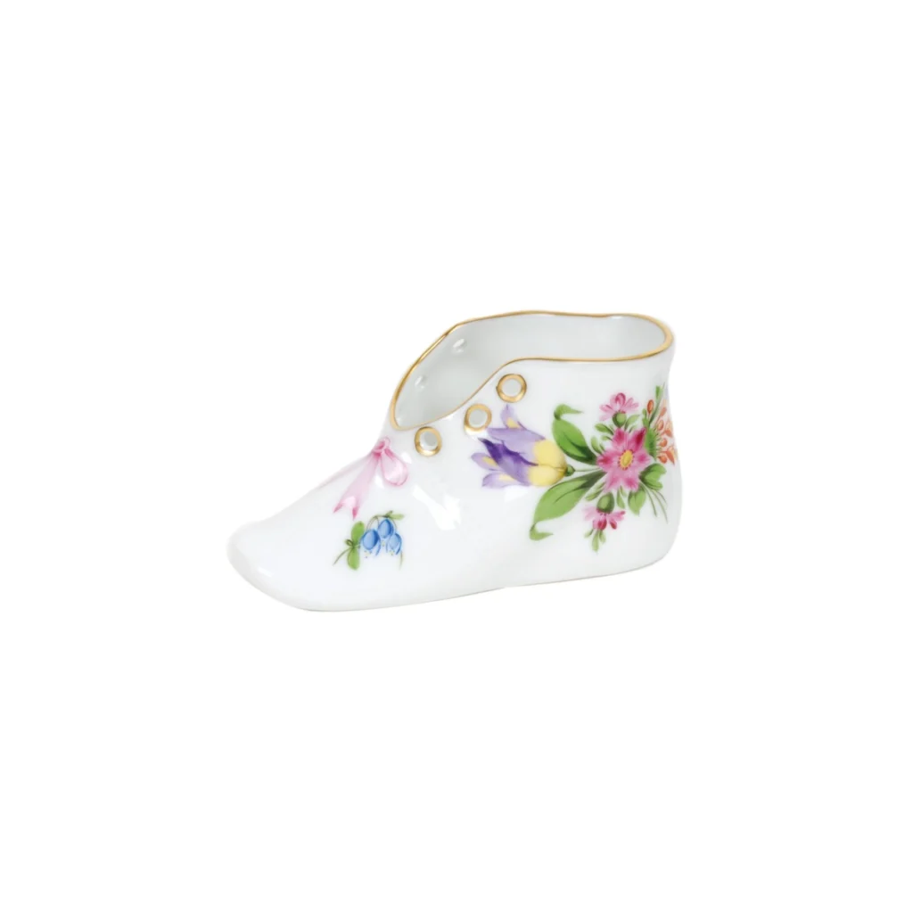 Herend Printemps Baby Shoe Figurine