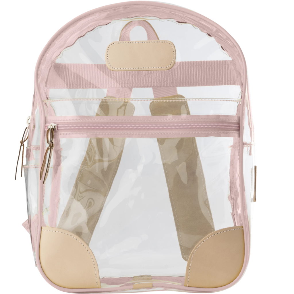 Jon Hart Clear Backpack – Rose Jon Hart Clear Backpack – Rose