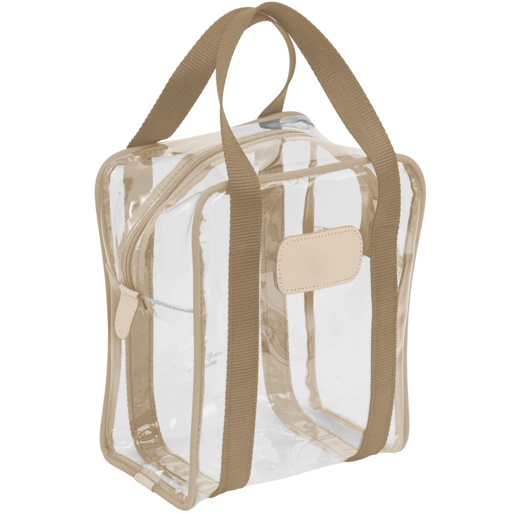 Jon Hart Clear Shag Bag – Tan Jon Hart Clear Shag Bag – Tan