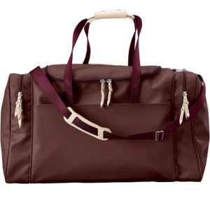 Jon Hart Large Square Duffel – Burgundy