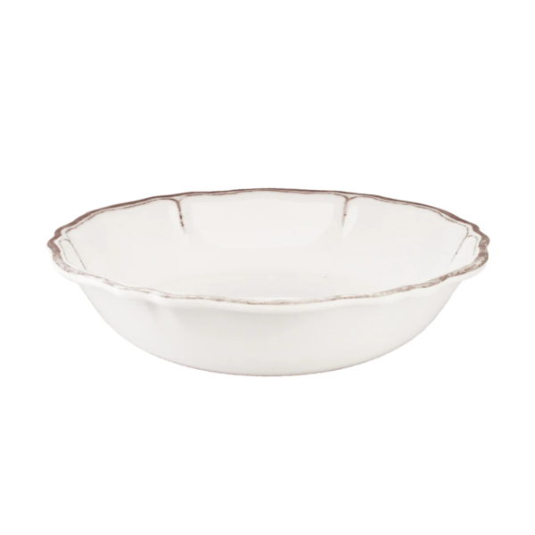 Le Cadeaux Rustica Antique White 10in Serving Bowl