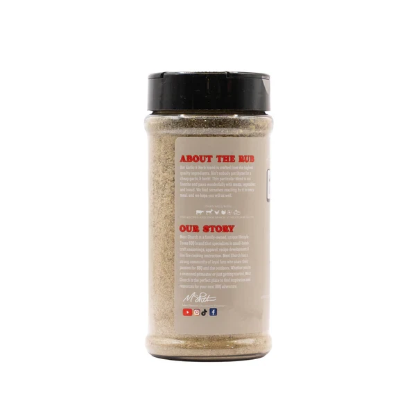 Meat Church Gourmet Garlic & Herb Seasoning, 12 oz.