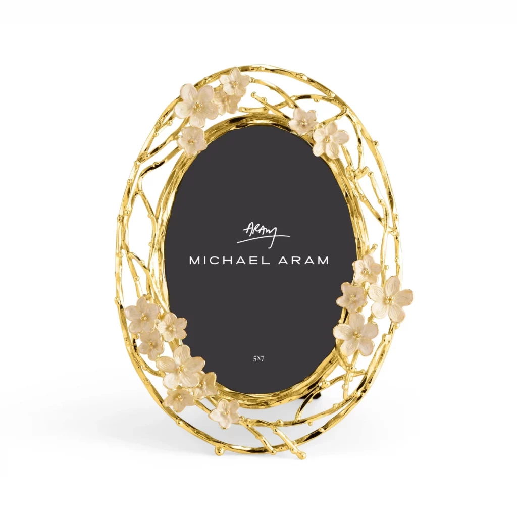 Michael Aram Cherry Blossom Oval 5x7 Frame