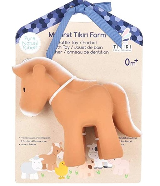 Natural Rubber Horse Rattle