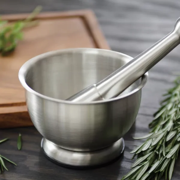 Stainless Steel Mortar and Pestle2