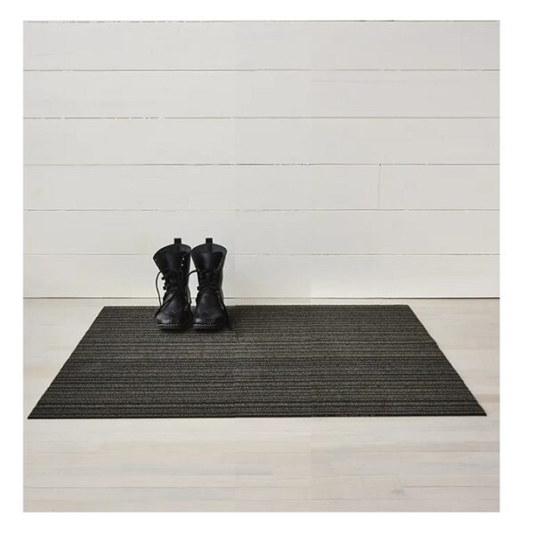 Chilewich 18" x 28" Skinny Stripe Shag Mat - Steel