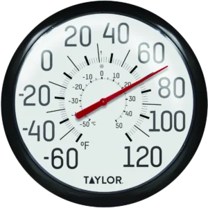 Taylor 13.25in Big & Bold Dial Outdoor Thermometer