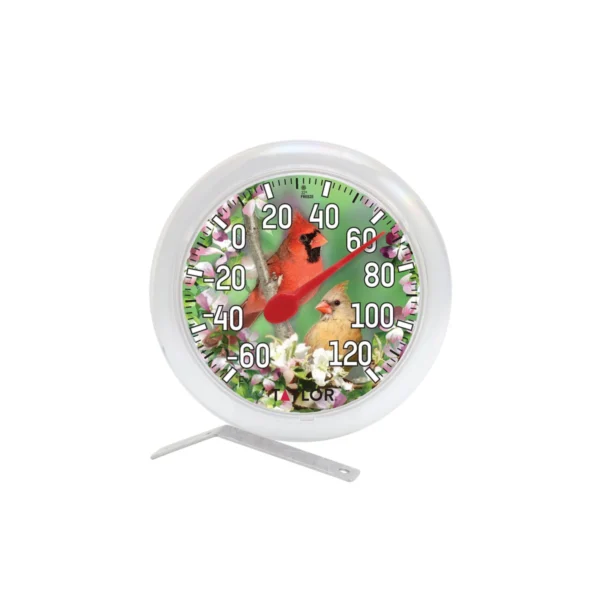 Taylor 6in Indoor Outdoor Cardinal Thermometer
