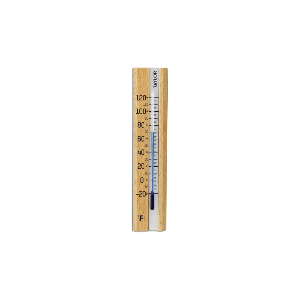 Taylor Wood Indoor Wall Thermometer