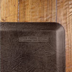 WellnessMat Vintage Leather 3'x2' Dark Antique Comfort Mat  
