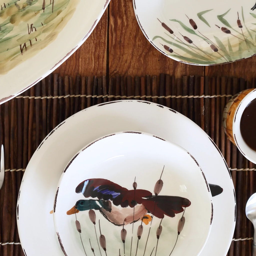 Vietri Wildlife Mallard Pasta Bowl