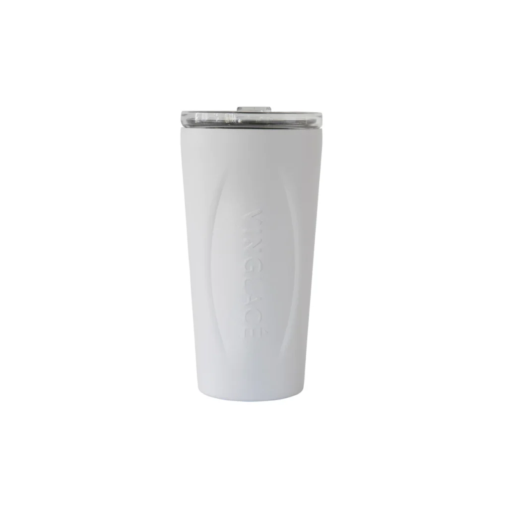 Vinglacé Glass Lined Tumbler - White