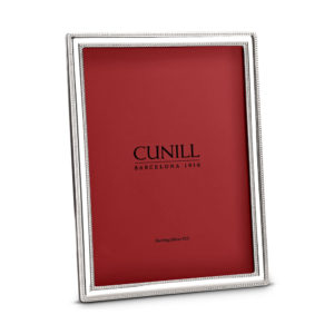 Cunill Pearls Narrow 8x10 Sterling Picture Frame