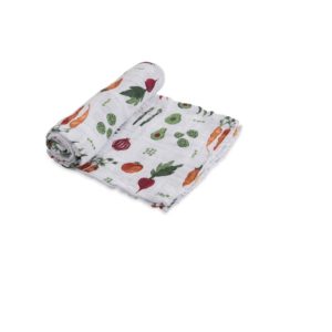 Little Unicorn Farmer's Market Swaddle Blanket