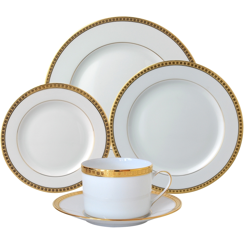 Bernardaud Athena Gold 5 Piece Place Setting