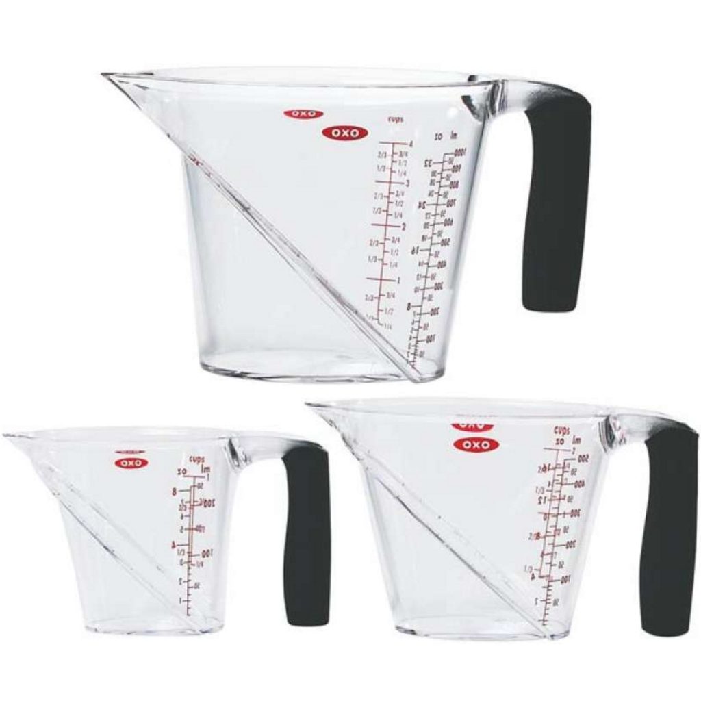 3PC ANGLED MEASURING CUP SET