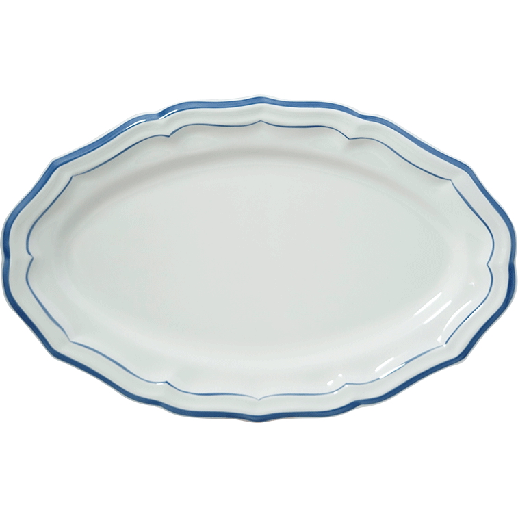 FILETS BLEU OVAL PLATTER