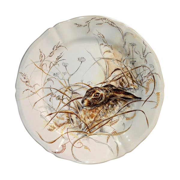 Gien Sologne Dessert Plate Hare Berings