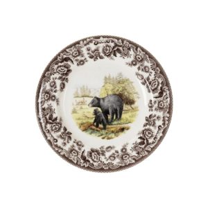 Spode Woodland Salad Plate - Black Bear
