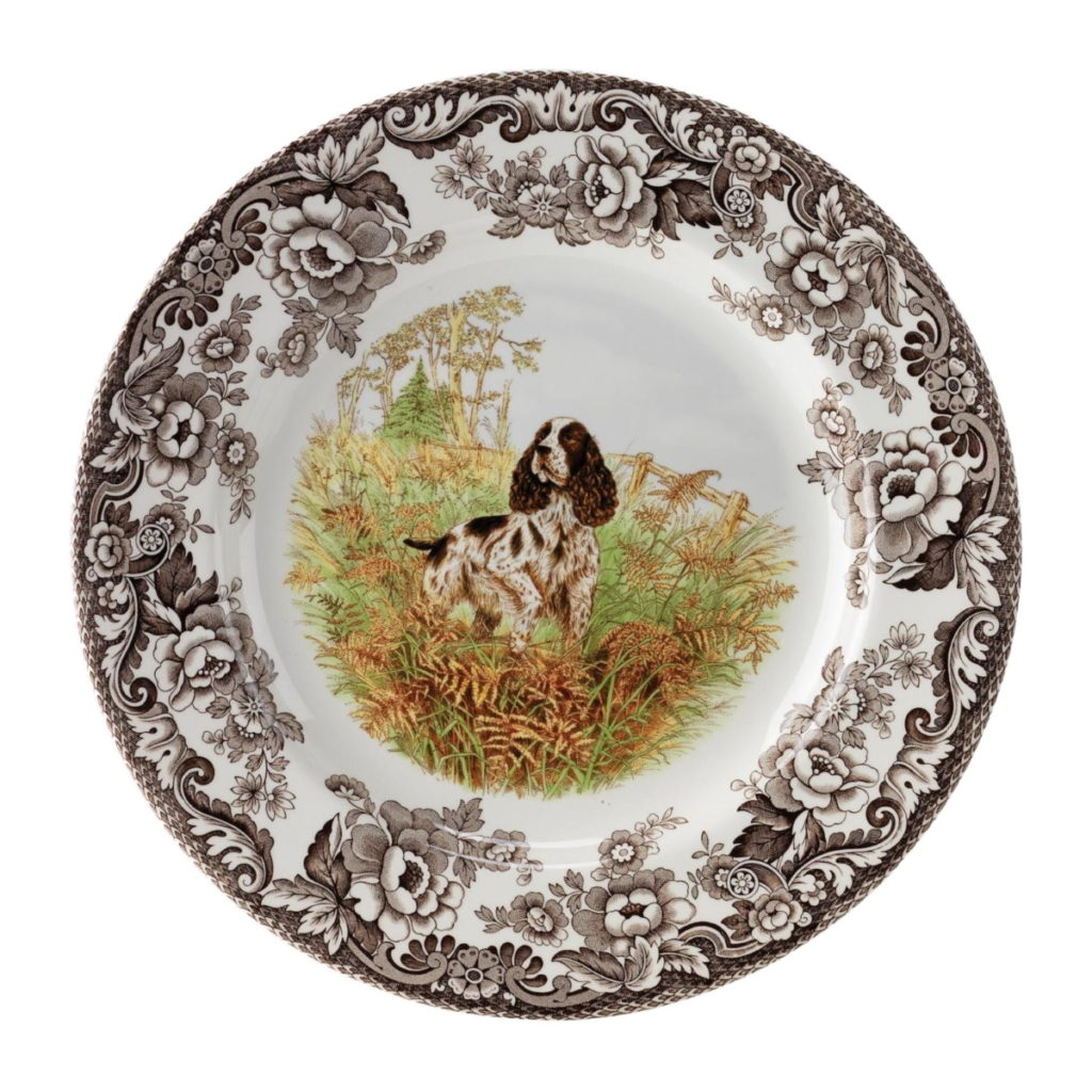Spode Woodland Dinner Plate - English Springer Spaniel
