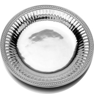 FLUTES & PEARLS ROUND TRAY
