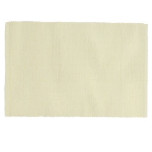RIBBED PLACEMAT WHITE
