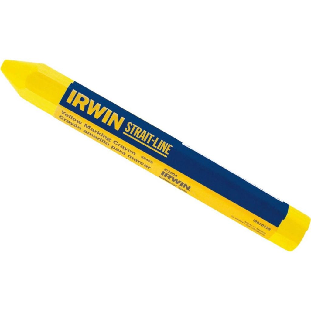 Irwin StraitLine Yellow Lumber Crayon Berings