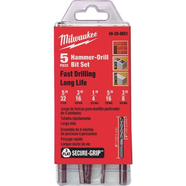 5PC HAMMER DRILL SET