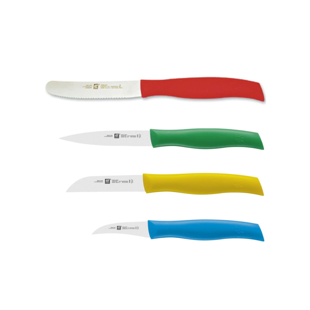 Zwilling Twin Grip 4-pc Multi-Colored Paring Knife Set