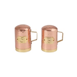 COPPER SALT PEPPER SHAKERS