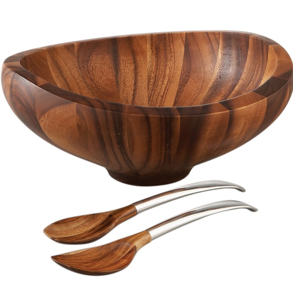 BUTTERFLY SALAD BOWL W/ SERVERS