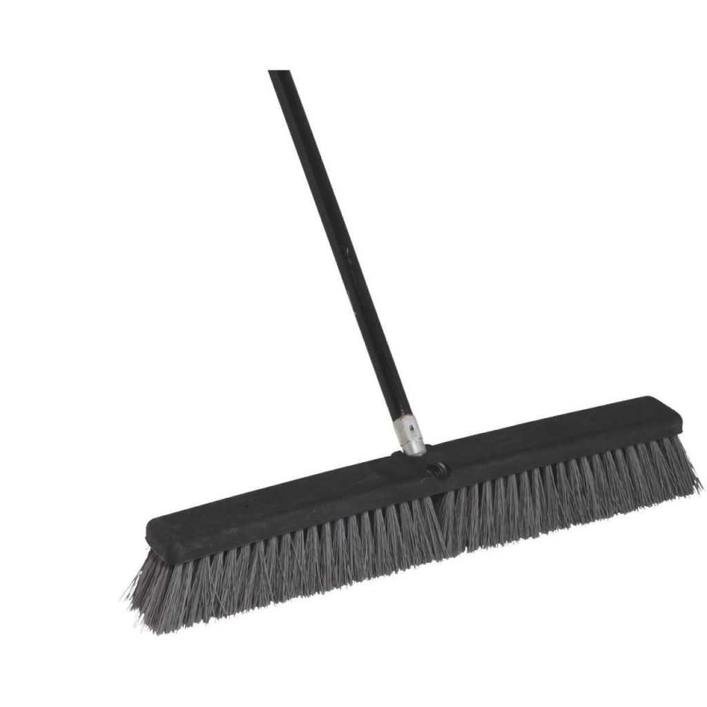 24IN. STIFF POLY BROOM W/HANDLE