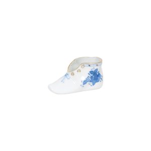 Herend Baby Shoe - Chinese Bouquet Blue  