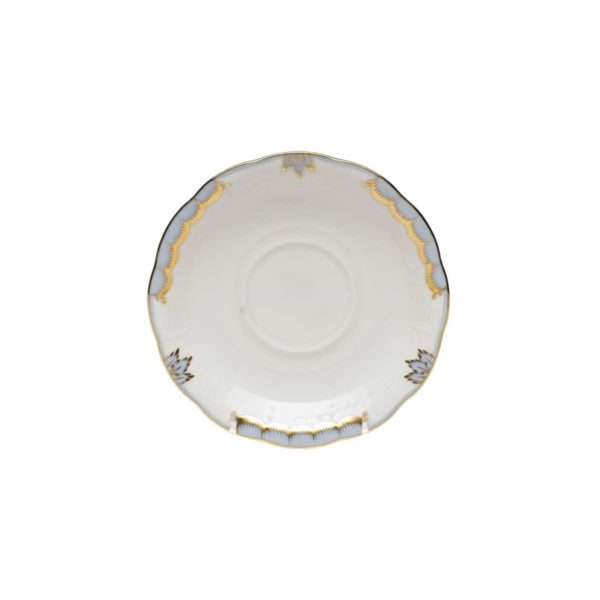 PRINCESS VICT LT BLUE TEA SAUCER