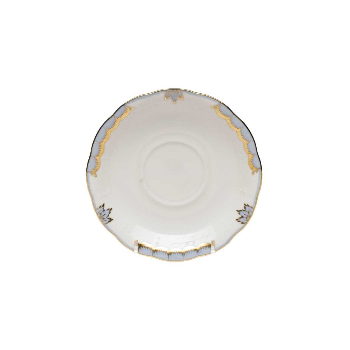 Herend Princess Victoria Light Blue Tea Saucer Berings