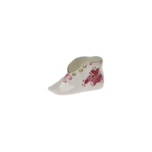 Herend Chinese Bouquet Raspberry Baby Shoe  
